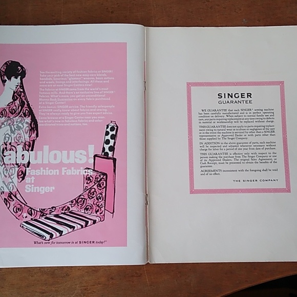 Vintage Original Singer Instruction Booklet for Touch & Sew 635 (1968) - Picture 12 of 12